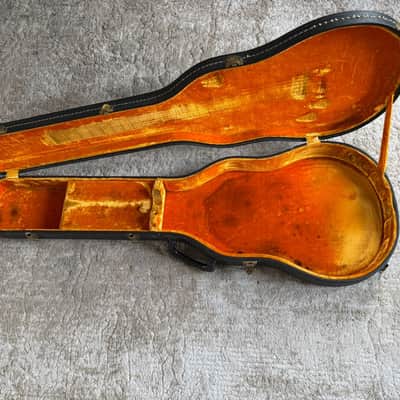 Vintage 1968 Gibson Les Paul Custom / Standard Case – 535 Orange Tolex – Excelsior/Stanford Latches image 9