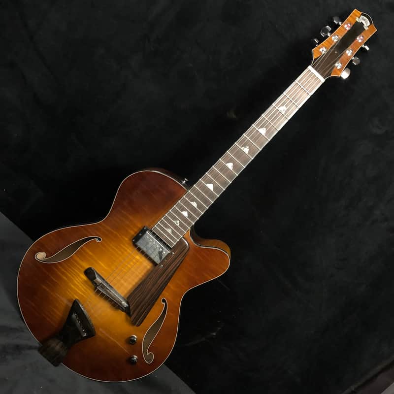 Holst Jazz Hand built archtop electric guitar tobacco burst image 1