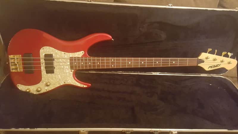 Peavey Axcelerator Series 2006 Metallic red, pearl pickguard. Comes with factory case. image 1
