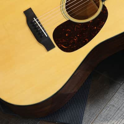 Mint! 2022 Martin D-18 Dreadnought Acoustic Guitar Natural + OHSC image 6