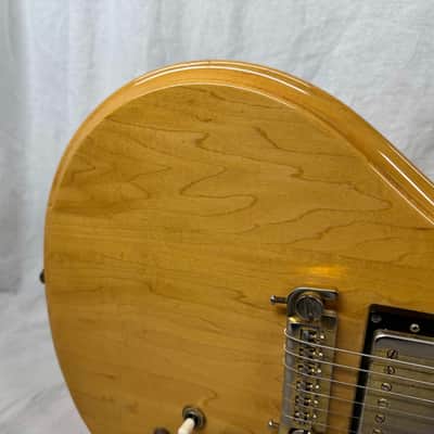 Epiphone SC-550 sc550 Scroll Singlecut Guitar with Chipboard Case Vintage - Natural image 4
