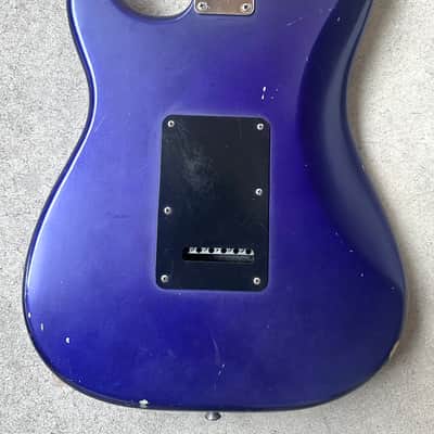 2005 Fender Satin Series Midnight Blue Standard Stratocaster MIM Setup image 5