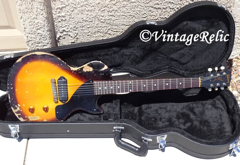 aged RELIC 2022 Gibson Les Paul Junior Jr 1956 style nitro | Reverb