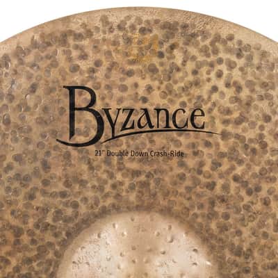 Meinl Byzance Dark Double Down Crash Ride Cymbal 21" image 3