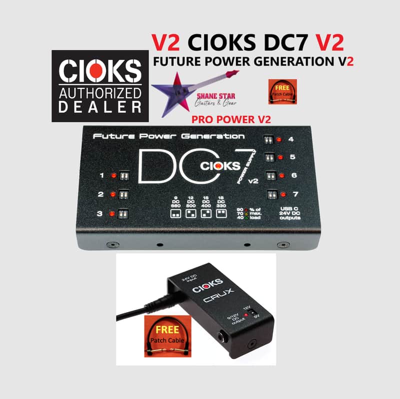 CIOKS DC7 V2+CRUX BUNDLE⚡Power Your Pedals & Quad Cortex, Line 6 & Other FX Processors! image 1