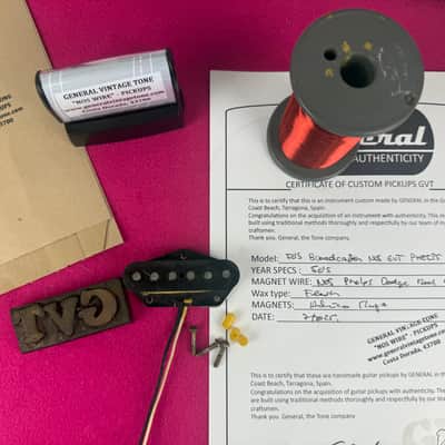 General Vintage  for  Telecaster ®️ Bridge Pickup Handwound – NOS 60s Phelps Dodge Wire – Esquire®, Broadcaster®, Blackguard® image 2