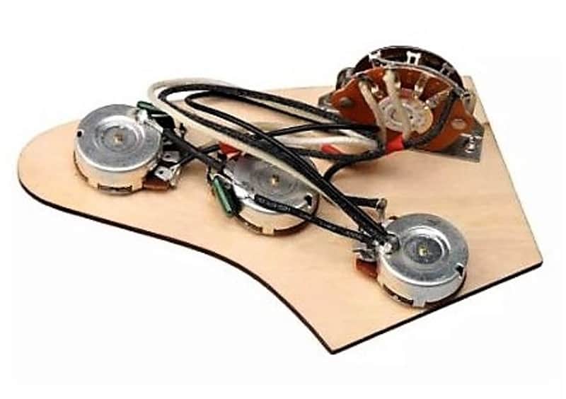Full Alpha Size Potentiometers Guitar Wiring Harness Prewired Kit 5 Way  Switch  for strats image 1
