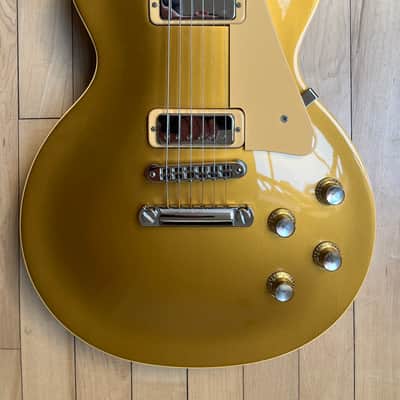 Gibson USA Les Paul Deluxe - 30th Anniversary 2000 Limited Edition - Bullion Gold - with case image 12