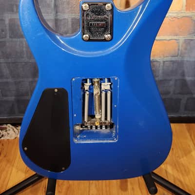 Modded Charvel 1988 Fusion Deluxe Rosewood Fretboard Pearl Blue - Added Preamp Switch & Pickguard image 22