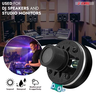 5 Core Compression Driver Horn Speaker 1 Inch Aluminum Tweeter 200W Peak 8 Ohm Pro Audio Driver image 4