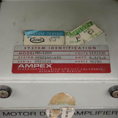 Ampex MM-1200 16-Track 2" Analog Tape Machine w/ extras Dennis Herring #49353 image 10
