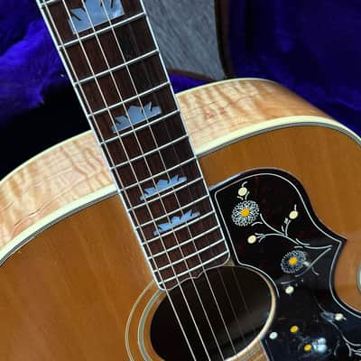 1998 Gibson SJ-200 Jumbo with Beautiful Flamed Maple & Pickup Original Case image 4