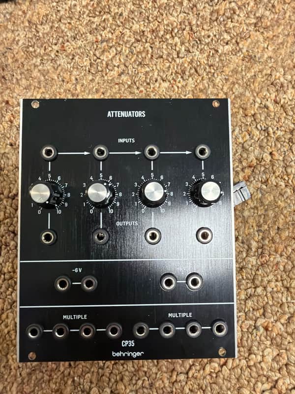 Behringer CP35 Attenuators Eurorack Synthesizer Module 2020 - Present - Black image 1