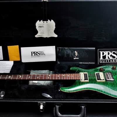PRS USA Custom 24 20th Anniversary "Emerald Green + Rosewood" (2005) AAA+ Ten Top image 1