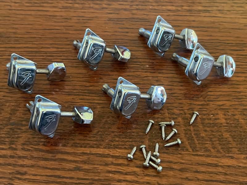set 1966 - 76 Fender Stratocaster Telecaster guitar tuners tuning pegs image 1