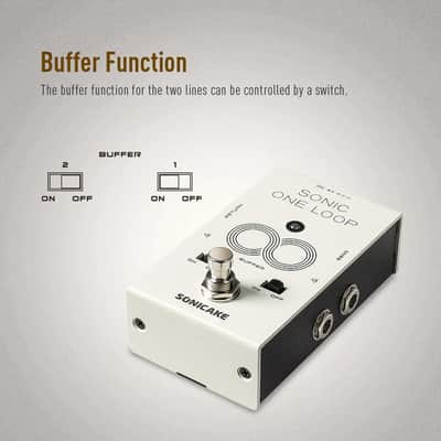 SONICAKE  QCS-01 Sonic One Loop AB line selection Buffer Guitar Bass Effects Pedal Control System,price include the import duty to US buyer image 5