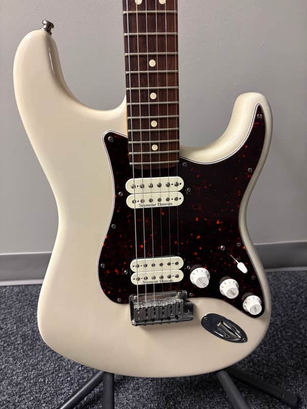 Fender American Double Fat Stratocaster 2001 - Olympic White / Tortoiseshell (Hot Rodded American Series) image 1