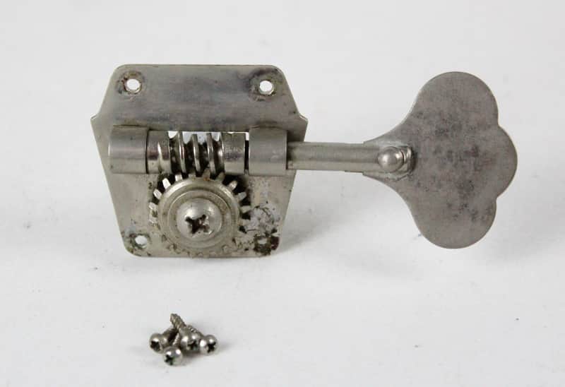1957 1958 1959 Vintage Fender Precision/Jazz Bass Single Tuner Kluson Reverse Wind Pre-CBS USA ~Honest PATINA~ image 1