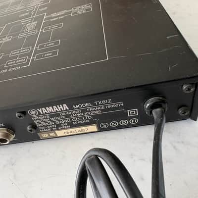 Yamaha TX81Z Rackmount FM Tone Generator 1987 - 1988 - Black Bild 8