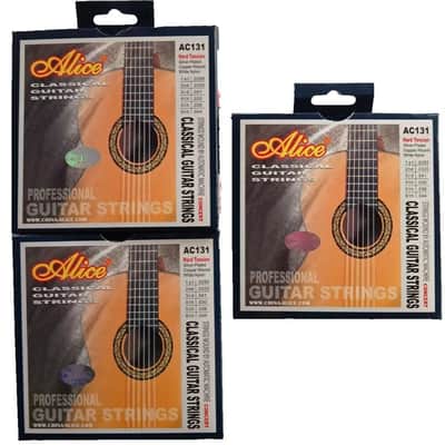 Alice Classical Spanish Guitar Strings 3 Set Bundle NYLON - 0.0285 - 0.044 image 2