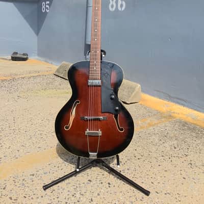 Aria Pro II FA-50E 1999 Brown Sunburst Hollow Body Electric Jazz Guitar image 2