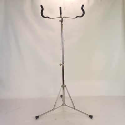 WFL Ludwig Atlas Snare Drum Stand Flat-Base Tripod Single-Braced Chicago Vintage image 1
