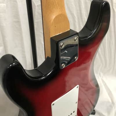 Mahar Strat Style Electric Guitar Red And Black image 12