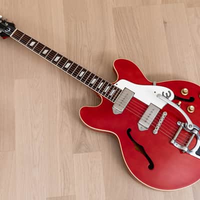 1991 Epiphone Casino Electric Guitar Cherry w/ Bigsby & Case, Pre-Elitist, Japan Terada imagen 14