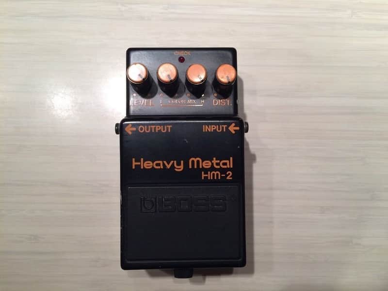 Boss HM-2 Heavy Metal Vintage 80's Black Label Made in Japan Pedal
