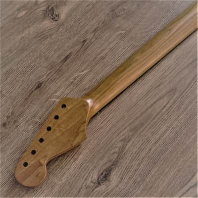 Immagine Stratocaster Roasted Maple and Rosewood Vintage Guitar Neck Nitro Satin 21 Fret Stainless Steel - Stainless Steel - Nitro Satin - 12