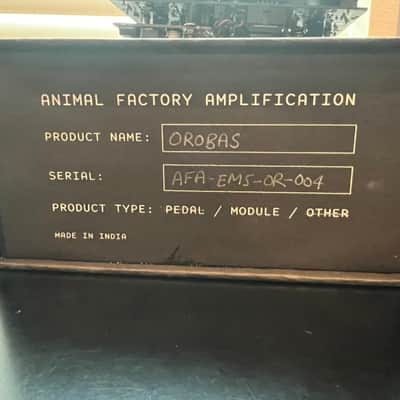 Animal Factory Amplification Orobos Vintage Tube VCA w/ Box (Original Rare Version) image 3