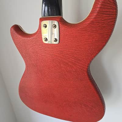Vintage 1960s Klira Triumphator Electric Guitar - Red Vinyl - Fully Serviced - Pro Setup 1.9mm image 13
