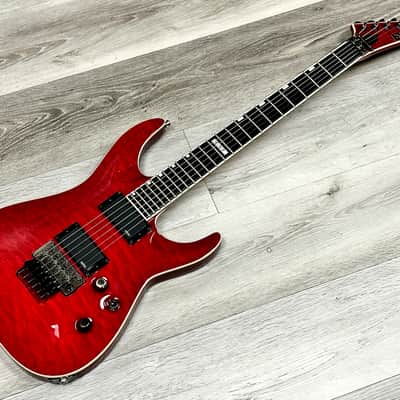 ESP Horizon FR-II Trans-Red Quilted Maple Top image 5
