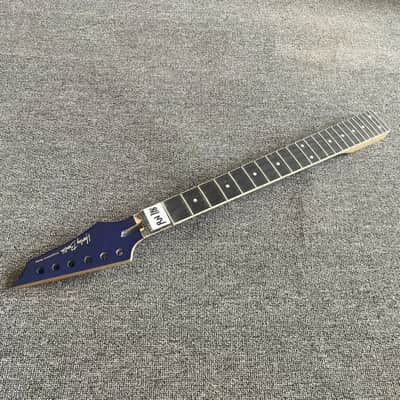 Blue Harley Benton Guitar Maple Wood Neck, Rosewood 24 Frets Fingerboard image 2