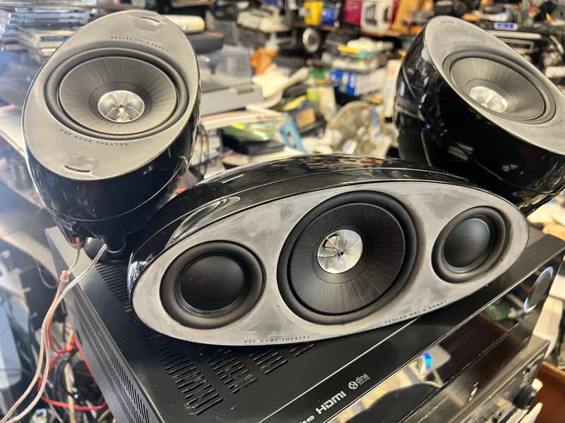 Tested KEF HTS-3001 SP3588 satellite speakers/ center channel