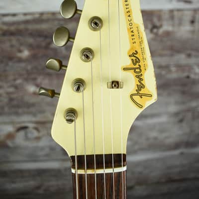 1962 Fender Stratocaster Custom Shop Vintage White over Dakota Red image 11