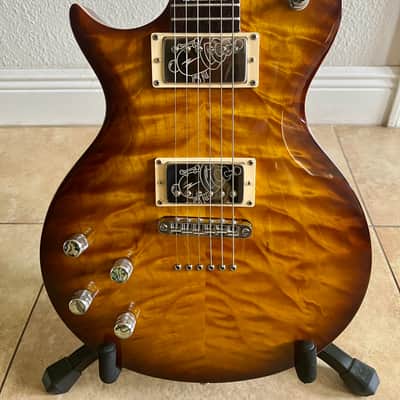 Left Handed Carvin CS6 California Single Cut Carved Top - Quilted Honey Burst Finish image 1
