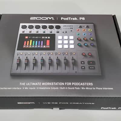 Zoom PodTrak P8 Multitrack Recording Mixer - Gray image 9