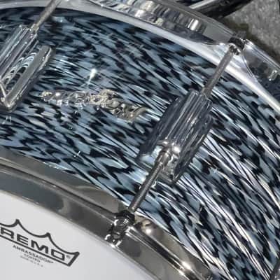 Rogers Cleveland Drum Set Dynasonic snare NAMM Show Shell Pack Sky blue onyx 4 PC.. image 2