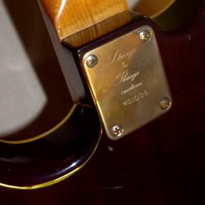 St. Blues  Strings & Things Guitar Blues King IV 1982 Wine. EXTREMELY RARE.  Mahogany Body. Memphis image 12