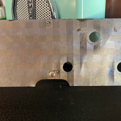 Kay Value Leader 3 PU Pickguard Scatchplate 1960s - Chrome Diamond Pattern image 4