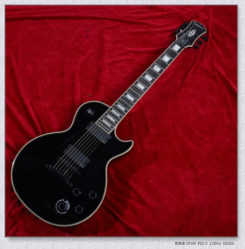 Epiphone Matt Heafy Les Paul Custom 7-string electric guitar - Black image 1