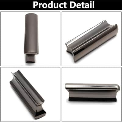 Metal Guitar Slide Bar Tone Lap Steel Slide, Black Slide Bar for Dobro Hawaiian Guitar Electric Guitar Dunlop Bass image 2
