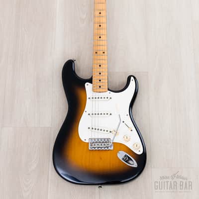 1991 Fender '54 Stratocaster ST54-900 Sunburst Lacquer w/ American Vintage Pickups & Case, Japan MIJ Fujigen image 2