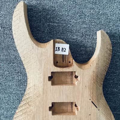 Mahogany Double Cut Guitar Body with Dual Humbucker Routing image 2