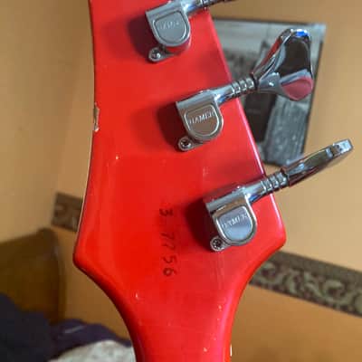 Hamer Blitz bass 1983 - Red image 5
