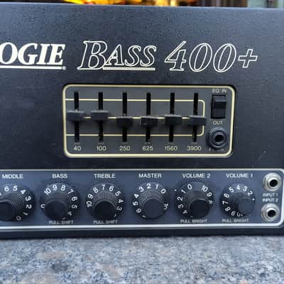 Mesa Boogie Bass 400+ 2-Channel 400-Watt Rackmount Bass Amp Head 1985 - 1989 - Black image 3