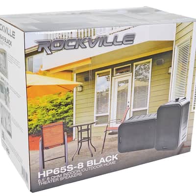 2 Rockville HP65S-8 Black 6.5" Indoor/Outdoor Swivel Home Theater Speakers 8-ohm image 12