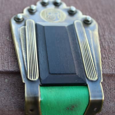 Dupont  Selmer Maccaferri DR tailpiece  Antiqued Brass image 4