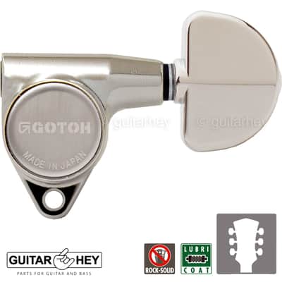 NEW Gotoh SG301-20 L3+R3 Set Tuners w/ Large Buttons 18:1 Ratio - 3x3 - NICKEL